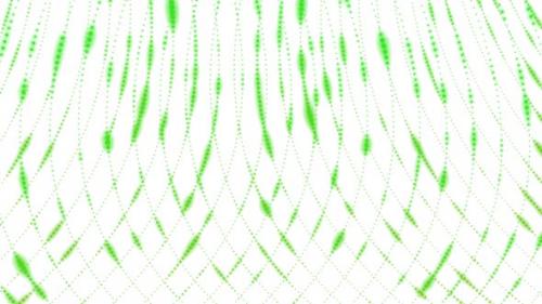 Videohive - Green Color Glowing Digital Particle Grid Line Animated On White Background - 35812478 - 35812478
