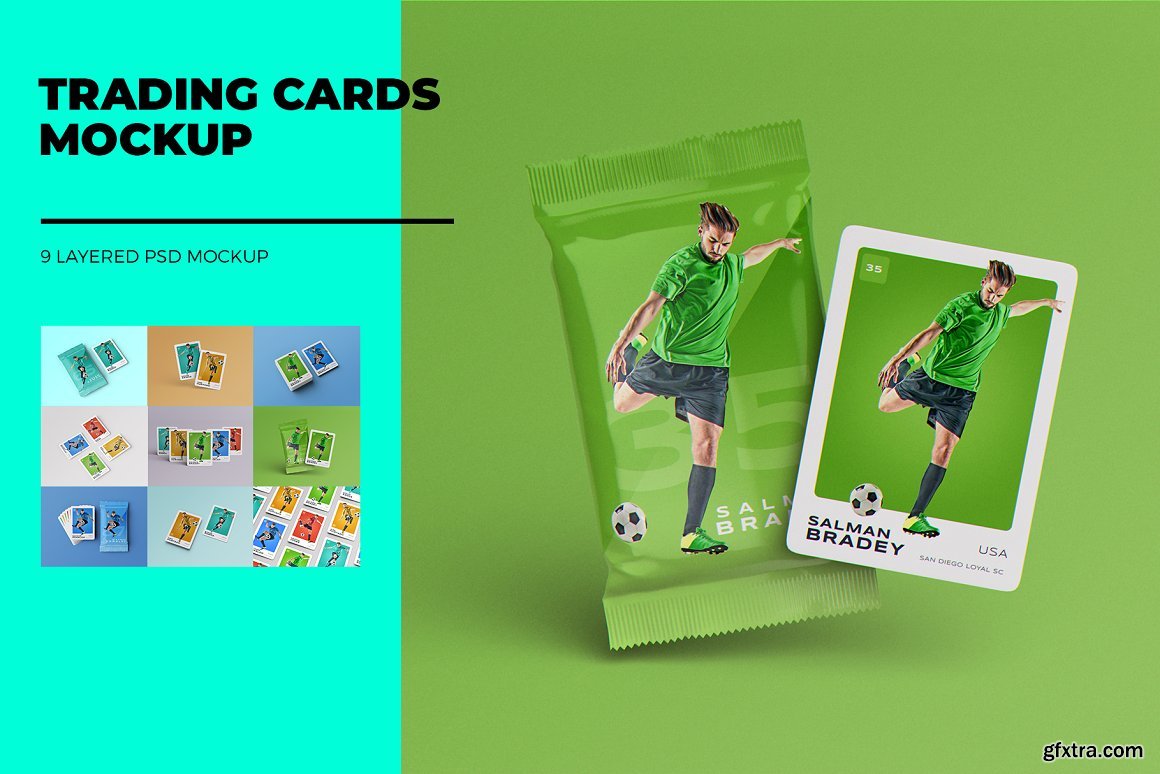 CreativeMarket Trading Cards MockUp 6890848 » GFxtra
