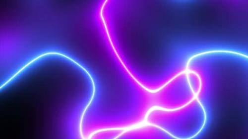 Videohive - Electricity Colorful Neon Abstract Fractal Background 4K 02 - 35811050 - 35811050