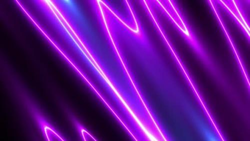 Videohive - Abstract Wavy Colorful Neon Lighting Background 4K - 35811053 - 35811053