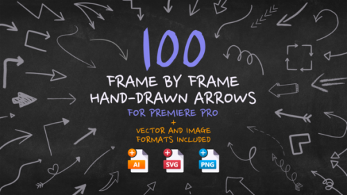 Videohive - 100 Frame By Frame Animated Arrows - 34187896 - 34187896
