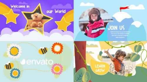 Videohive - Cartoon Kids Scenes for FCPX - 35843879 - 35843879