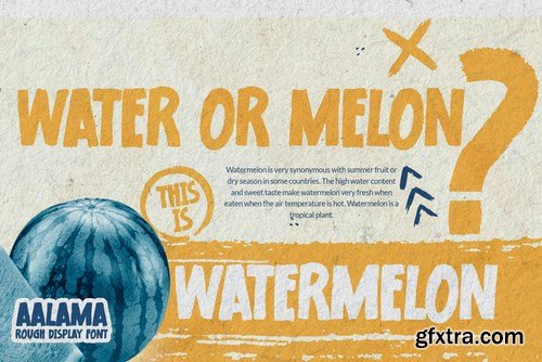 AALAMA - Rough Display Font