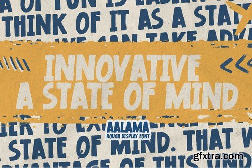 AALAMA - Rough Display Font