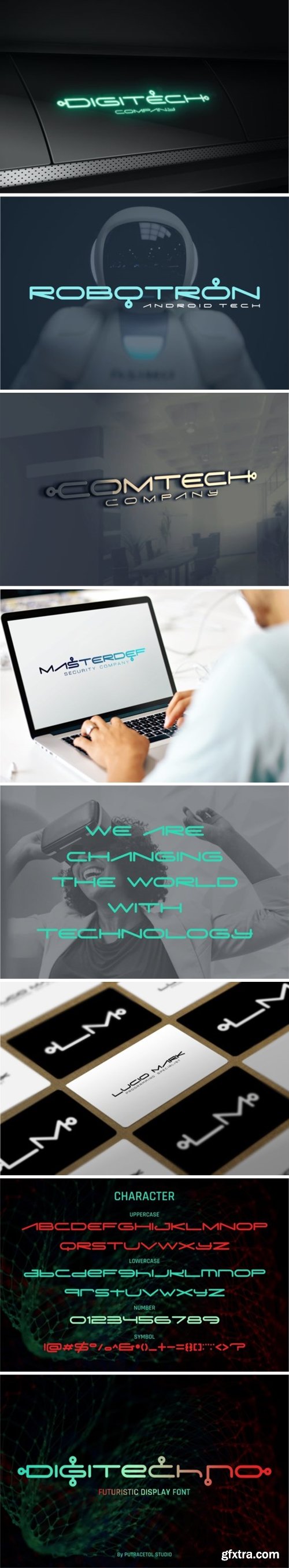 Digitechno - Futuristic Font