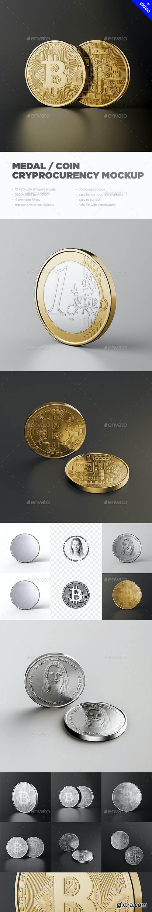 GraphicRiver - Medal / Coin / Cryprocurency MockUp 32332303