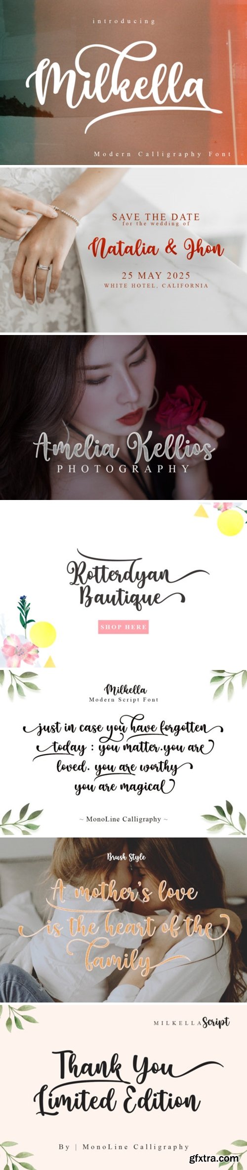 Milkella Script Font