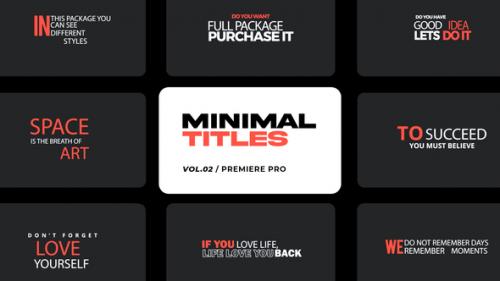 Videohive - Minimal Titles for Premiere Pro Vol 02 - 35875066 - 35875066