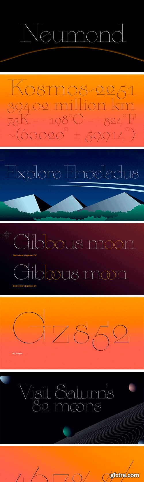 Neumond Typeface Neumond Typeface