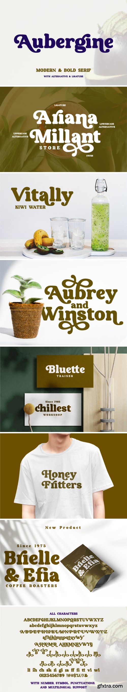 Aubergine Font