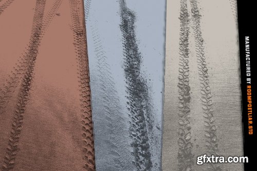 Tire Track Vector Background