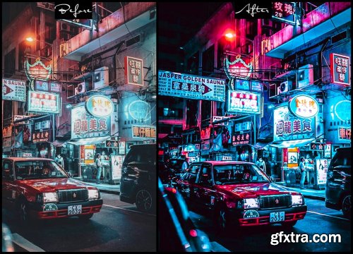 Cyberpunk - Photoshop Actions Lightroom Presets