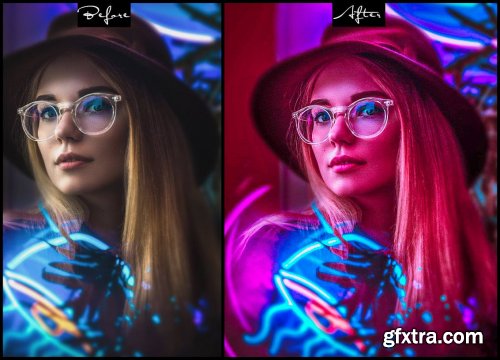 Cyberpunk - Photoshop Actions Lightroom Presets