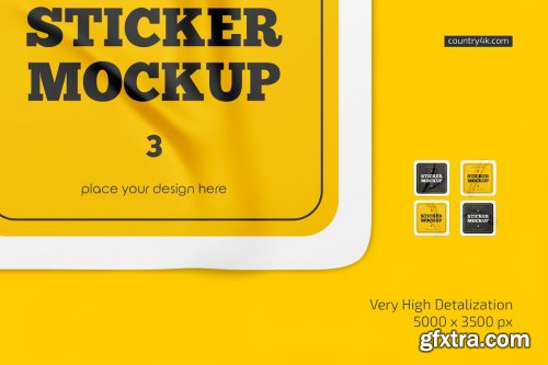 CreativeMarket - Stickers Mockup Bundle 6668574