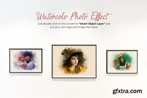 CreativeMarket - Watercolor Photo Effect Template 6850227