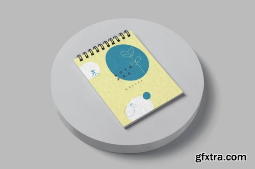 CreativeMarket - Pocket Size Spiral Notepad Mockups 6833751