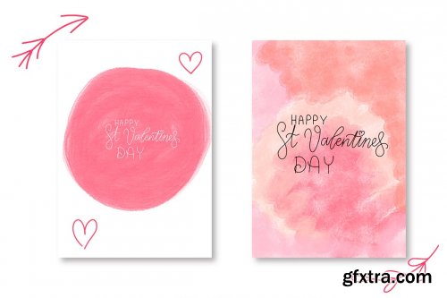 Valentine's Day Lettering Procreate stamps