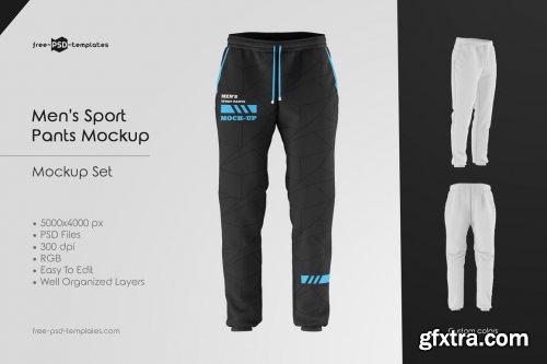 CreativeMarket - Men's Sport Pants Mockup 5922790