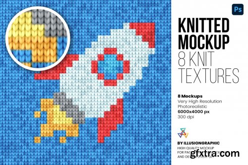 CreativeMarket - Knitted Mockup - 8 Knit Textures 6731858