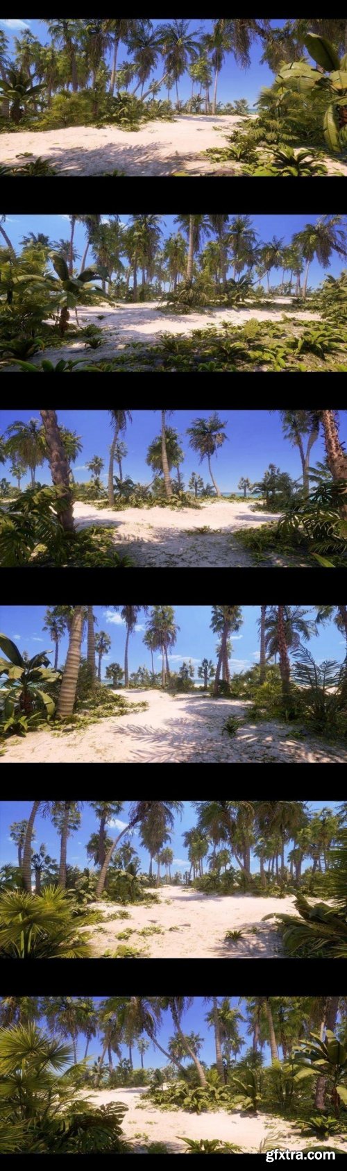 Unreal Engine – Tropical Foliage and Landscape