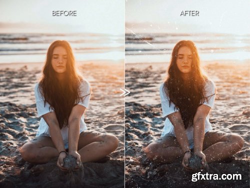 30 Vintage Film Grain Dust & Scratch Photo Overlay