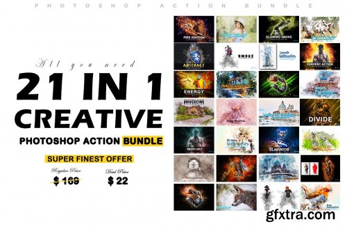 CreativeMarket - 21 In 1 Creative PS Actions 6800794