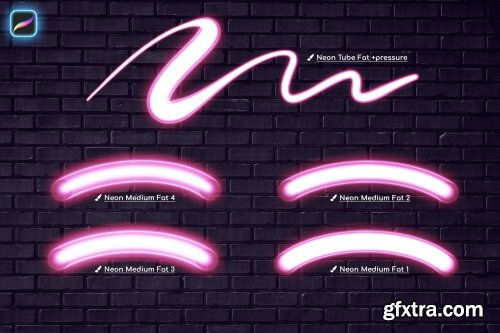 Neon Procreate Brushes