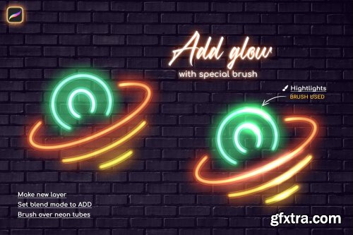 Neon Procreate Brushes