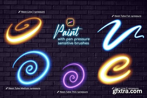Neon Procreate Brushes