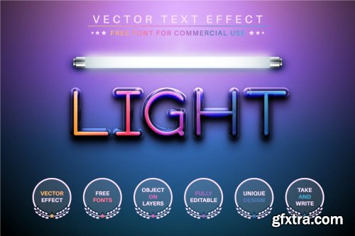 CreativeMarket - Magic Light - Editable Text Effect, Font Style 6860392