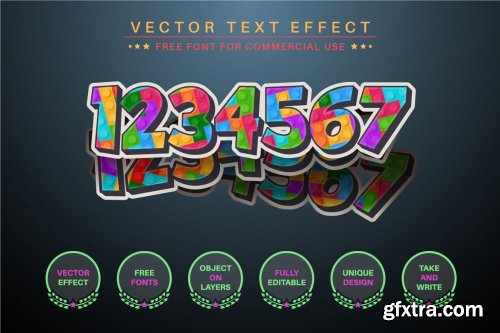 CreativeMarket - Puzzle Connect - Editable Text Effect, Font Style 6859195