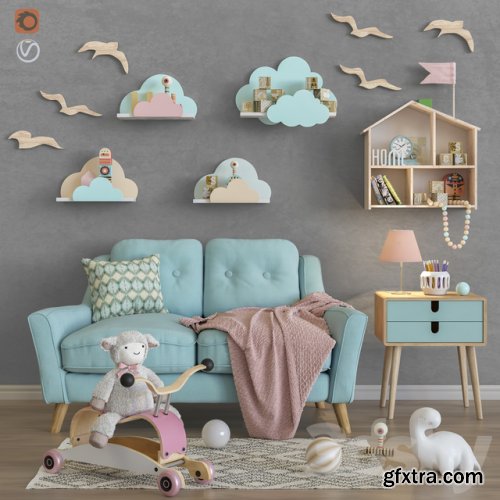 Toys and furniture set 34