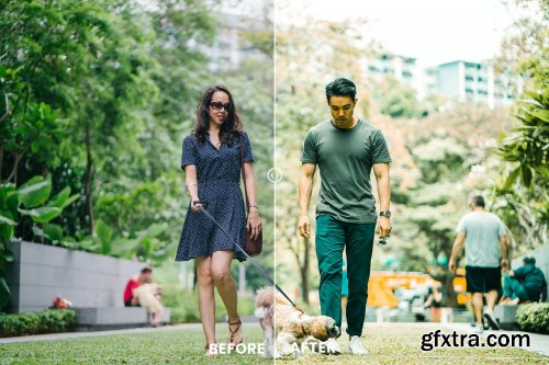 Green Nature Effect Action & Lightrom Presets