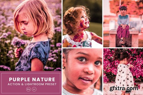 Purple Nature Action & Lightrom Presets