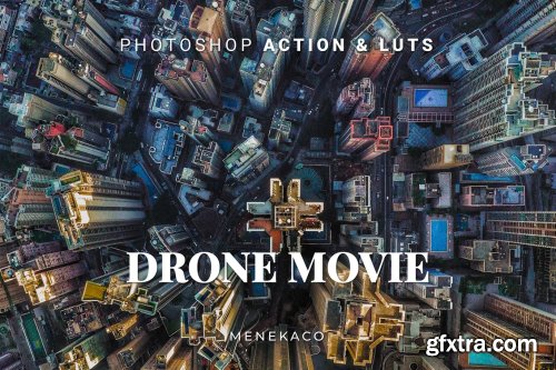 Drone Movie Photoshop Action & LUTs