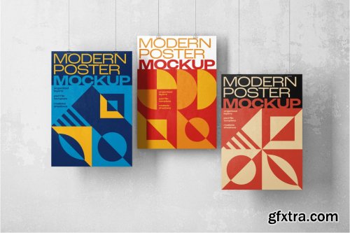 Modern Poster Mockup Set