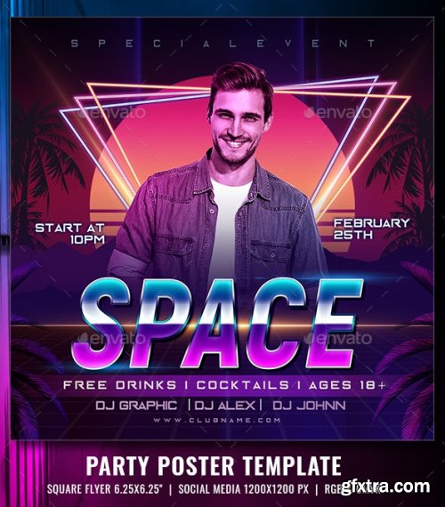 GraphicRiver - Club Night Flyer Template 35013631