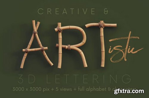 Bamboo - 3D Lettering