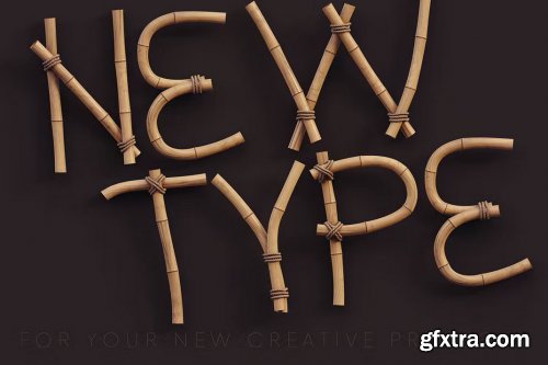 Bamboo - 3D Lettering