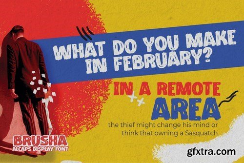 BRUSHA - All Caps Display Font