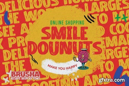 BRUSHA - All Caps Display Font