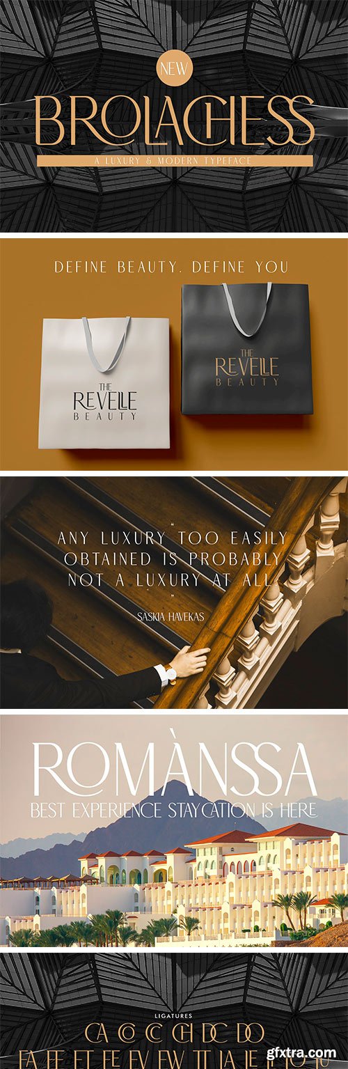 Brolachess - Luxury Ligatures Serif Brolachess - Luxury Ligatures Serif