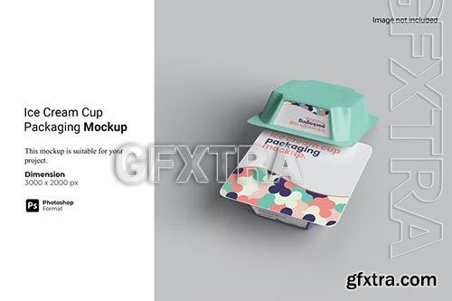 Ice Cream Cup Packaging Mockup 2BP2R8R