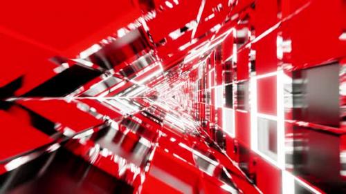 Videohive - Red And Black Rotated Triangle Background Vj Loop 4K - 35972525 - 35972525