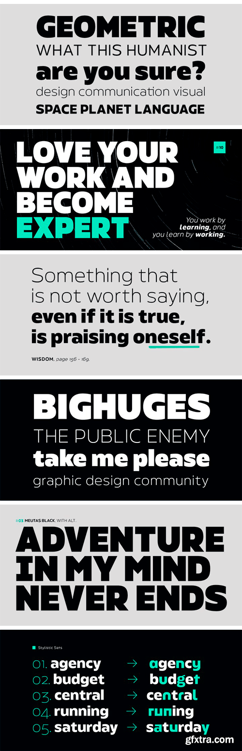 Meutas Font Family Meutas Font Family