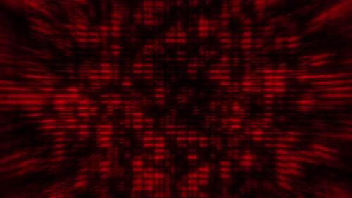 Videohive - Distortion Abstract Red Data Line Grid Background Loop - 36066646 - 36066646