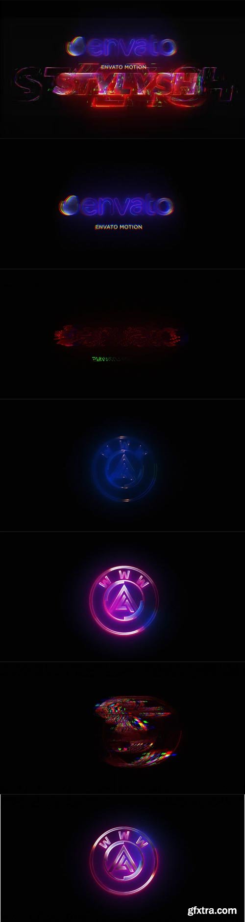 Videohive - Neon Glitch Logo Reveal - 34784273