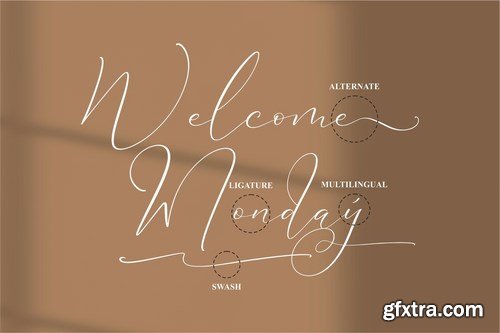 Falminga Charia Beautiful Script Font