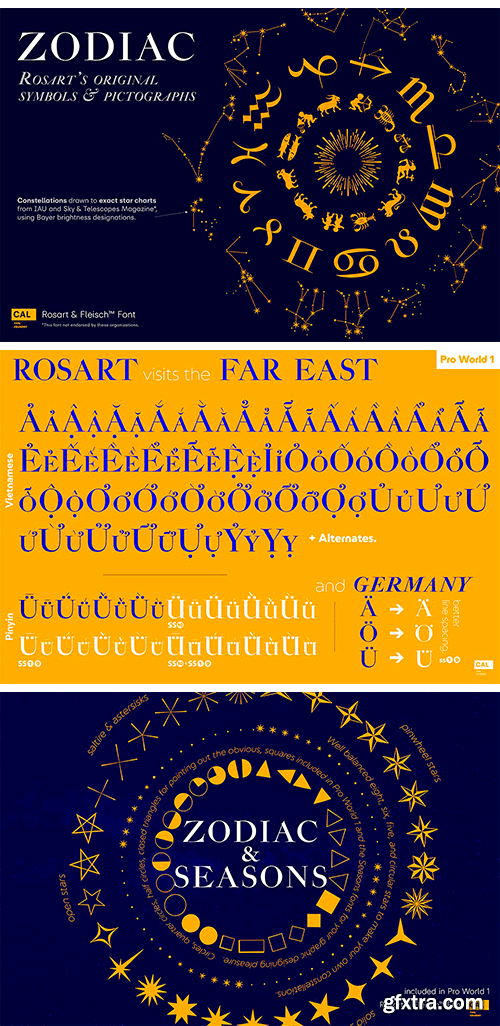 Modern Classic: Rosart & Fleisch Fonts Collection Modern Classic: Rosart & Fleisch Fonts Collection