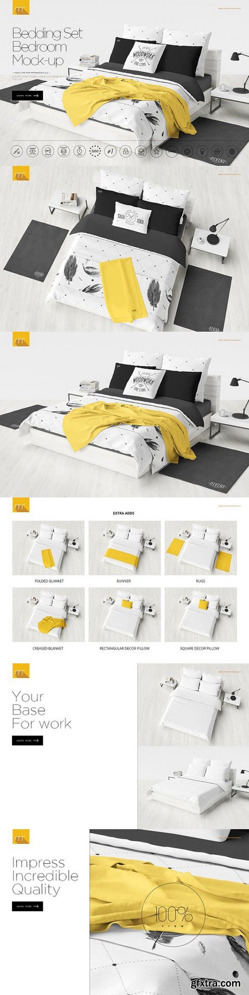 Bedding Set Bedroom Mock-up